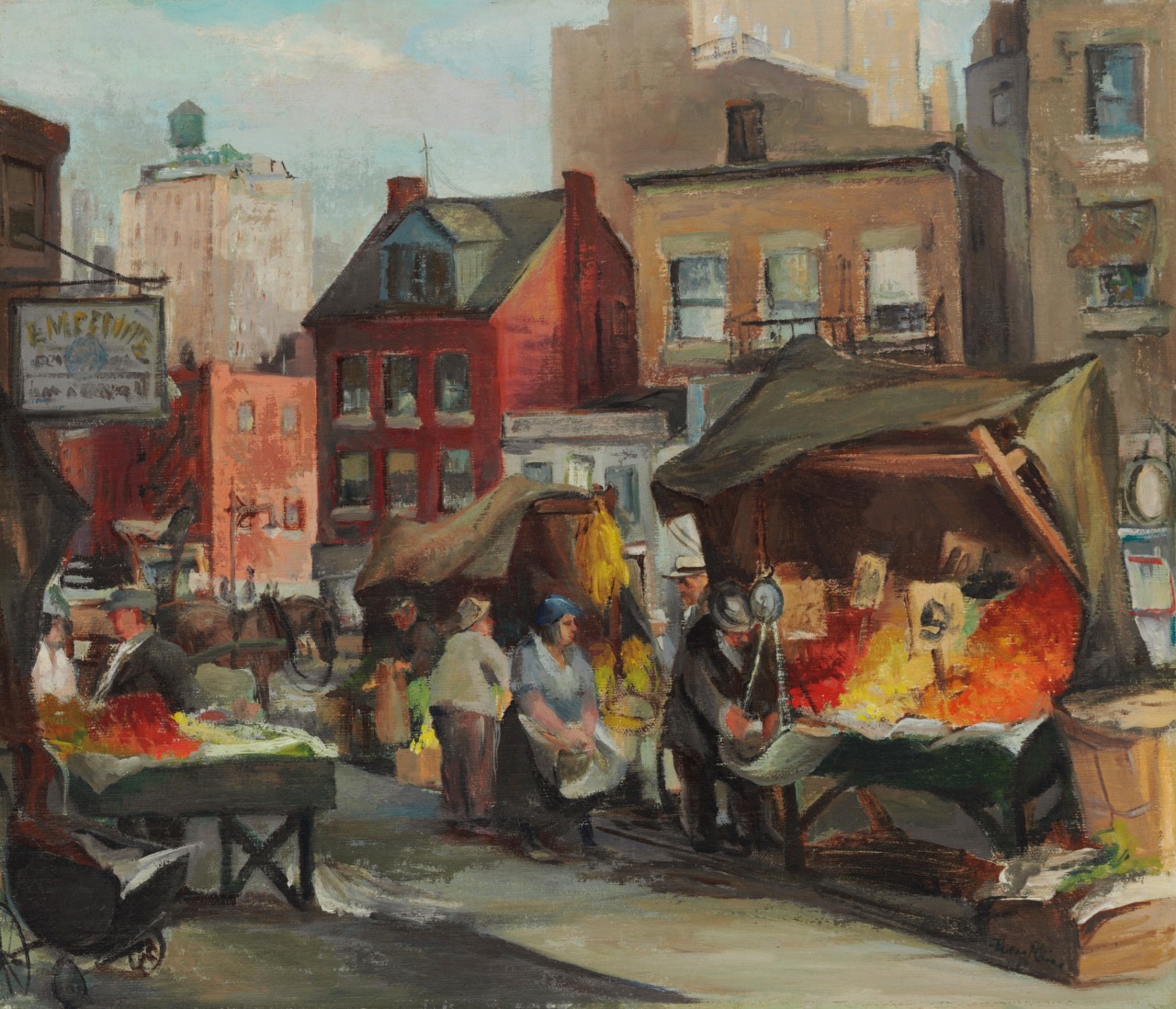 Lower East Side Market Scene Franz Kline