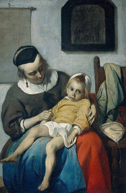 Gabriel Metsu - Het zieke kind