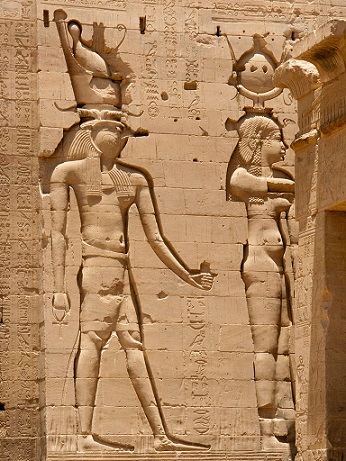 Horus en Hathor
