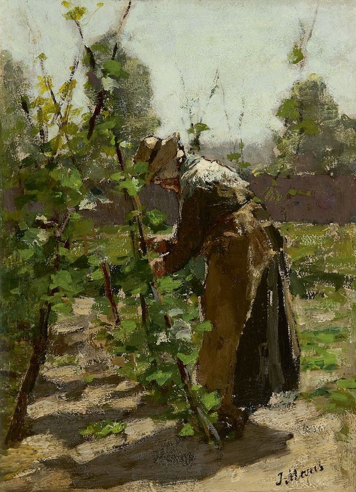 Jacob Maris (1837-1899) in de moestuin