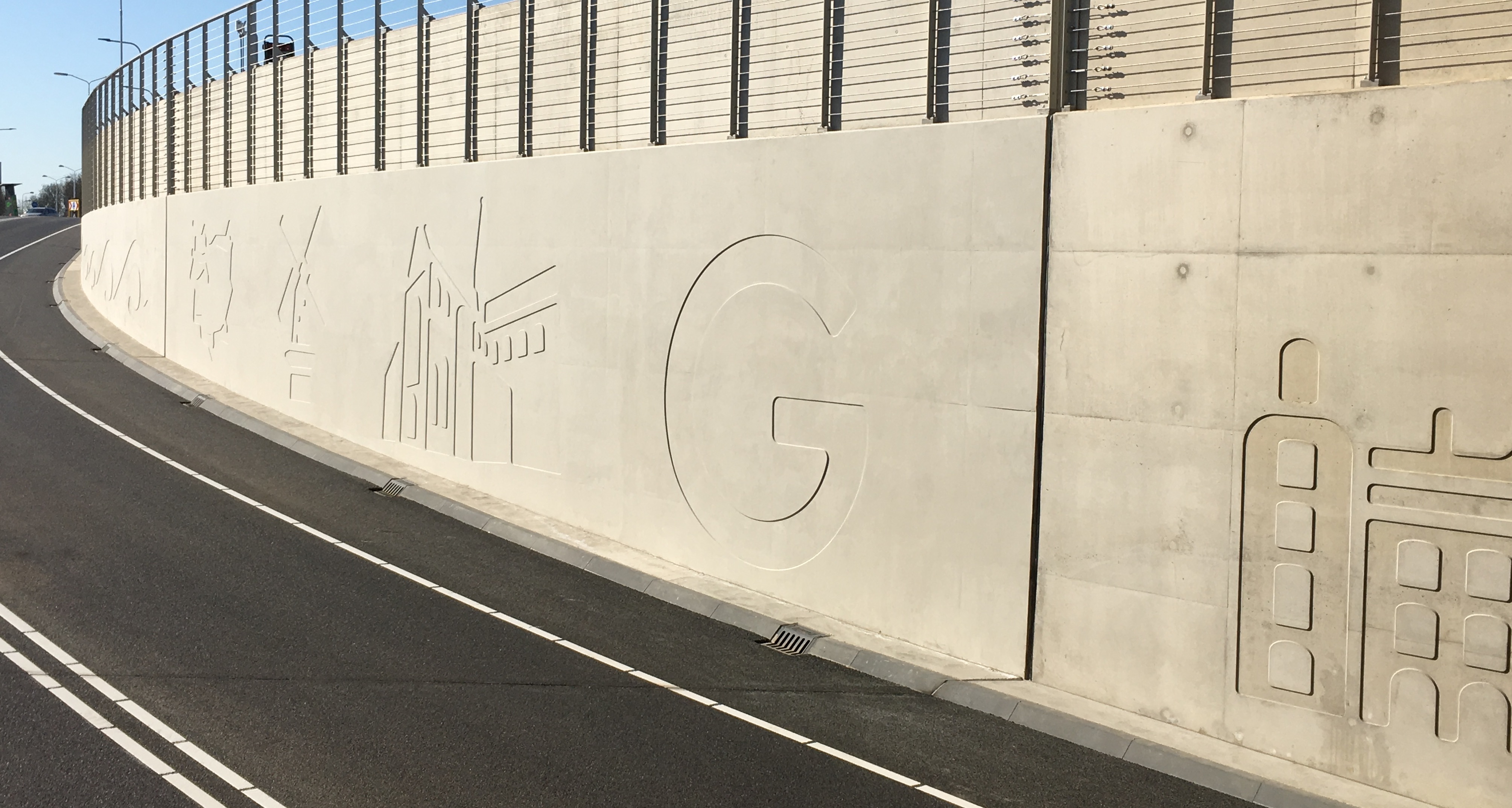 Kunst in de spooronderdoorgang in Goes - George Schade