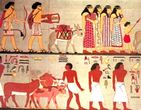 Afbeelding van een fresco waarop een Lyra is te zien.