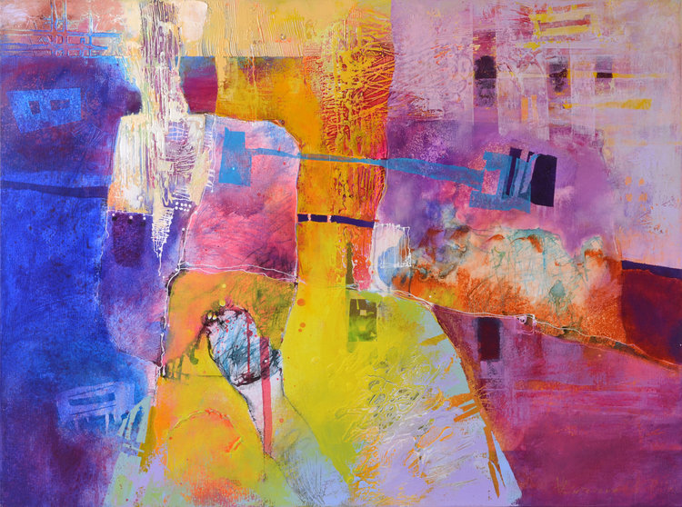 Vania Bouwmeester Pentcheva, ‘Petra,’ 2016. Acrylic, Oil, Colored pencil, Cement on Linen, 90x120cm