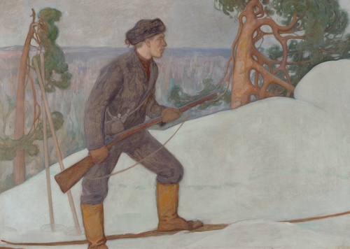 De lynxen jager, 1900 Pekka Halonen