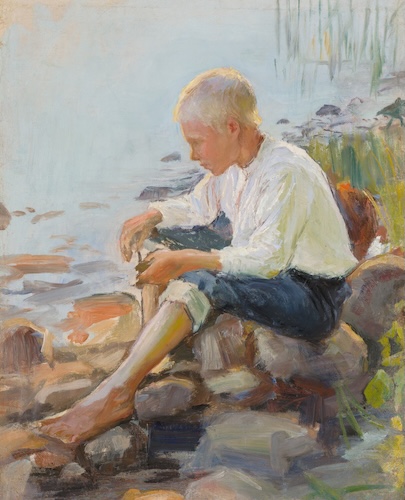 Jongen aan de oever, 1891-1933 Pekka Halonen
