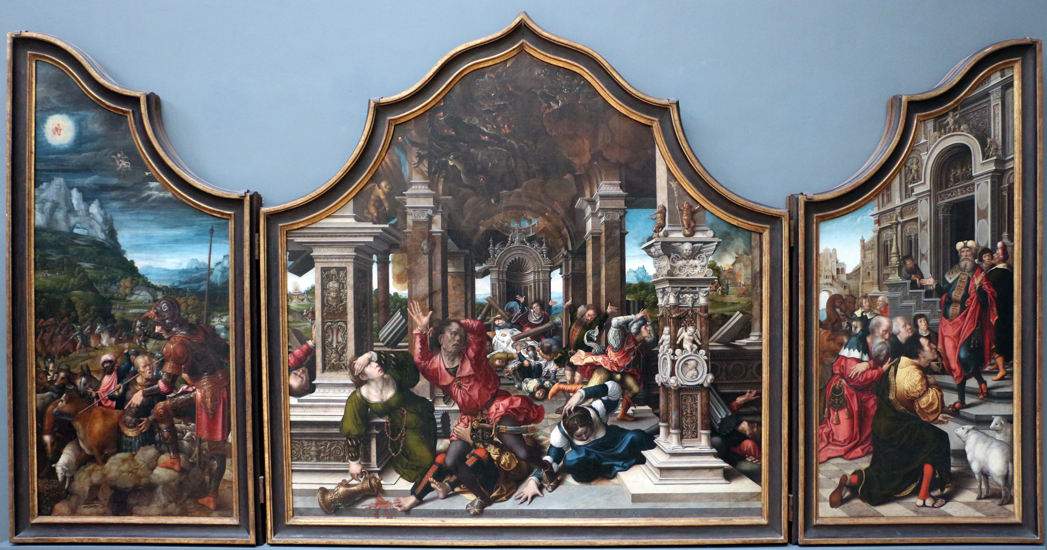 Triptiek met de deugd van het Geduld - Bernard van Orley