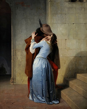 De kus, 1859, Pinacoteca di Brera, Milaan &mdash; Francesco Hayez