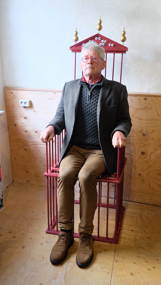 Aris Roskam aan het werk