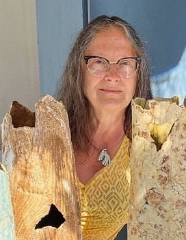 Catherine Pineau aan het werk