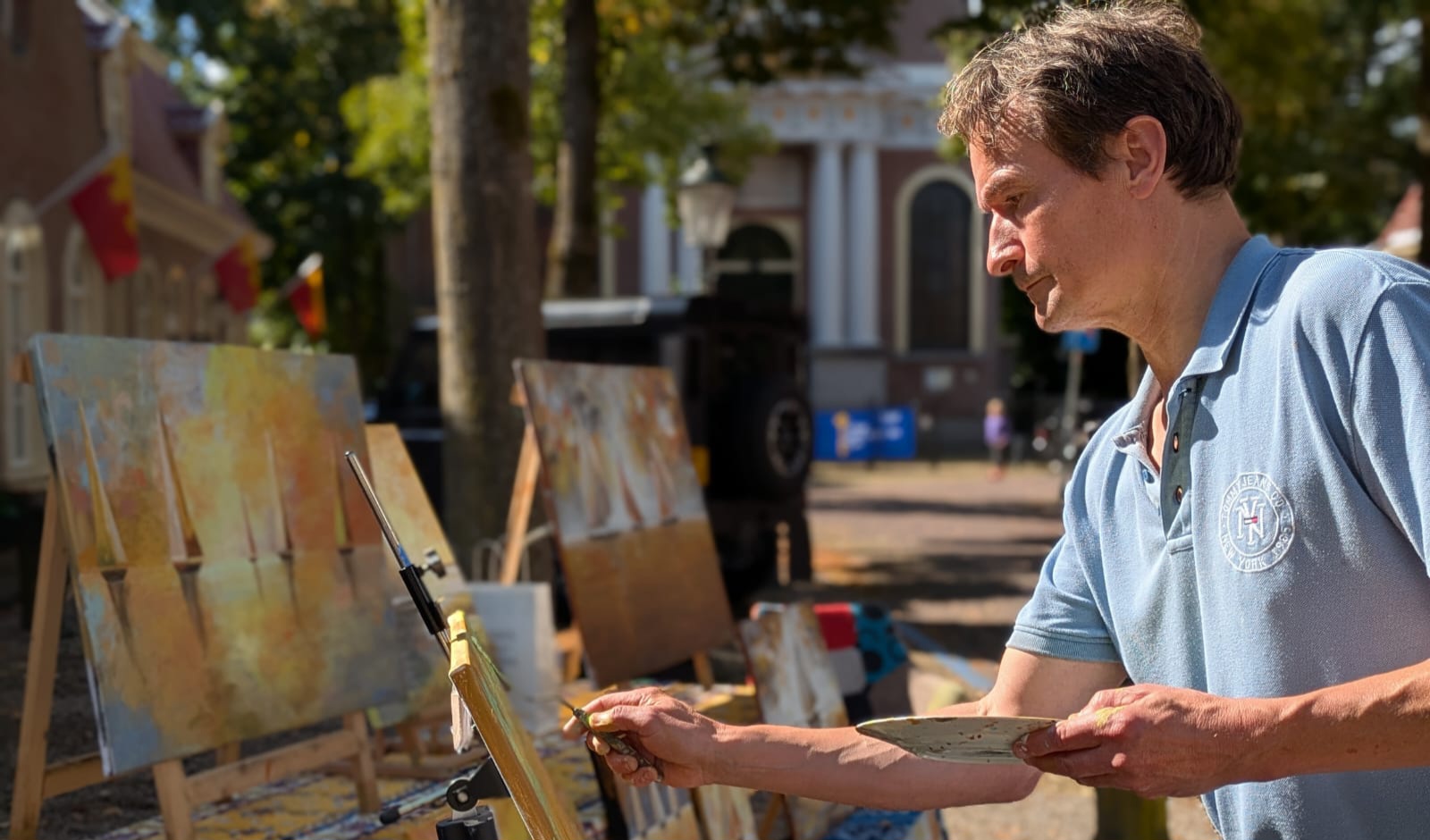 Chris Croes aan het werk