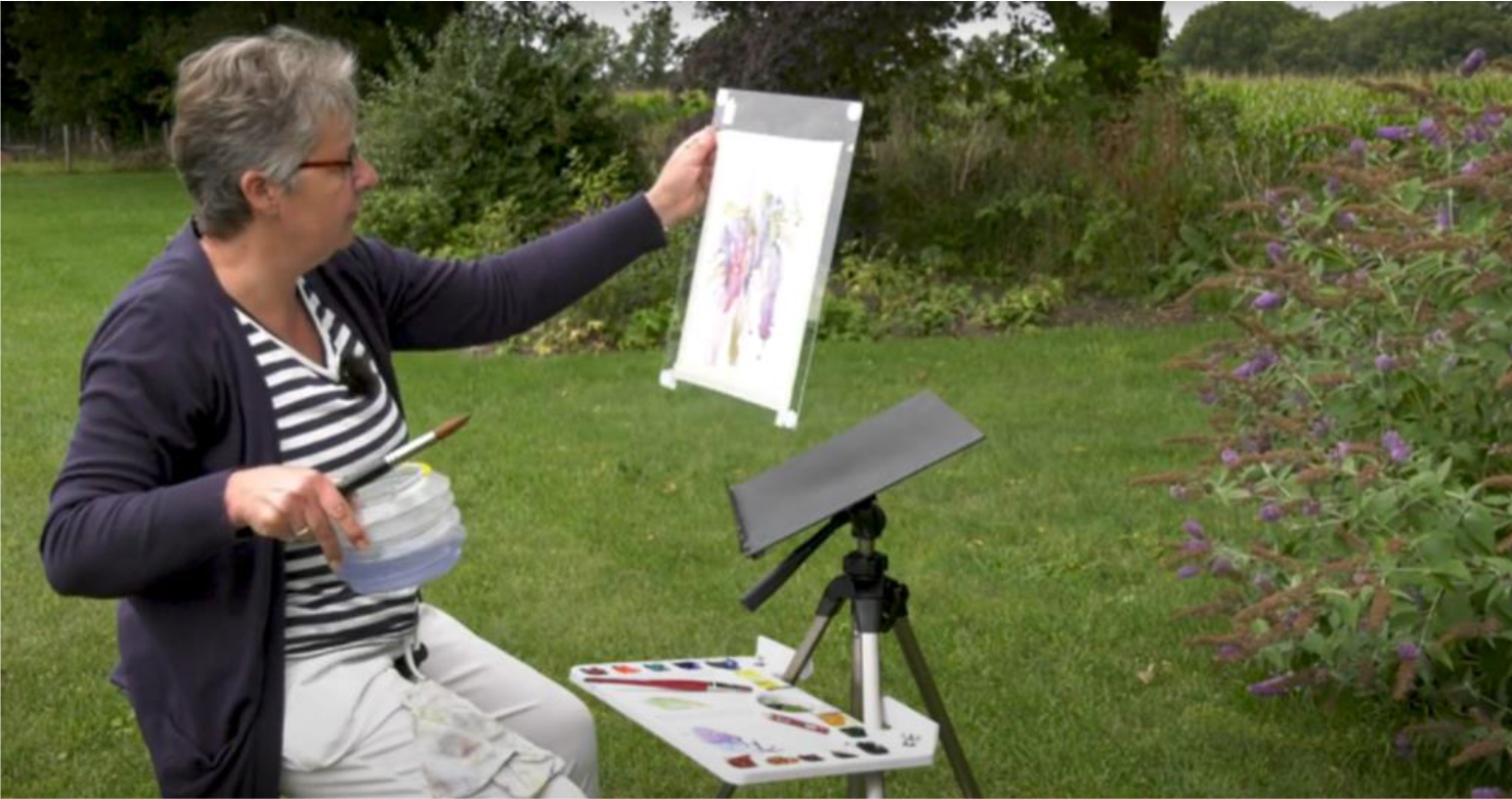 Ellen Visser aan het werk