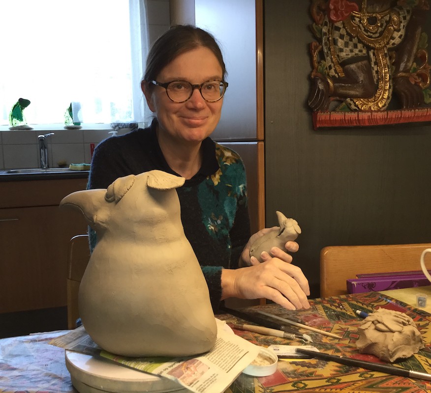 Els Bleijenberg aan het werk