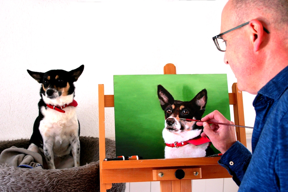 Erik van Grinsven aan het werk