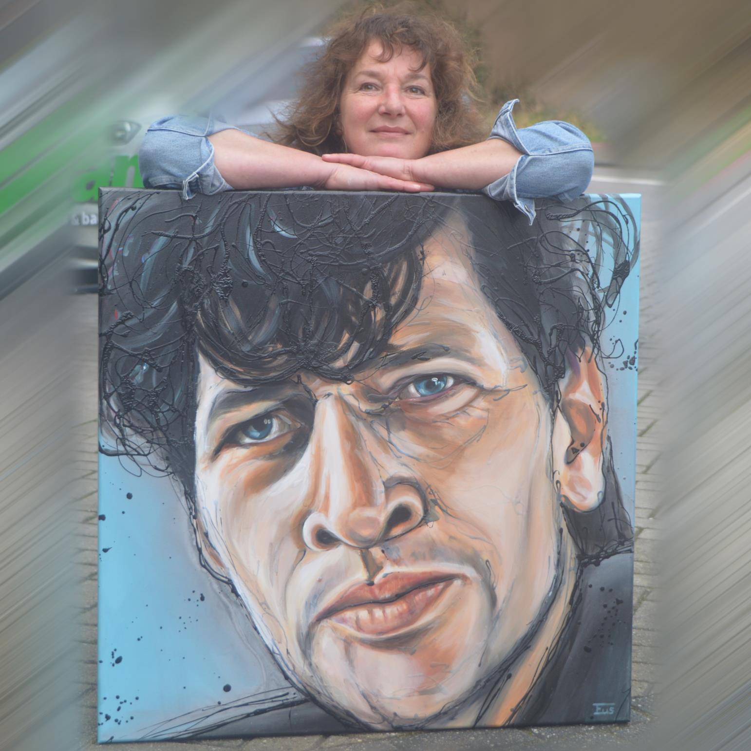 Erlinde Stephanus aan het werk