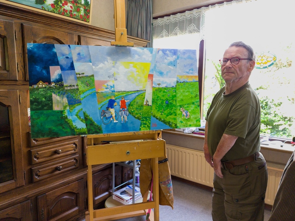 Jan Irik bij zijn werk