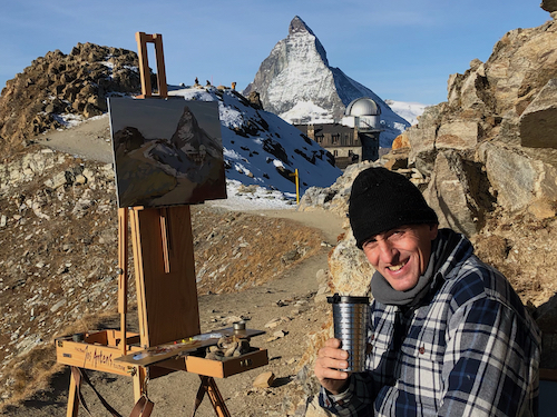 Jos Antens aan het werk