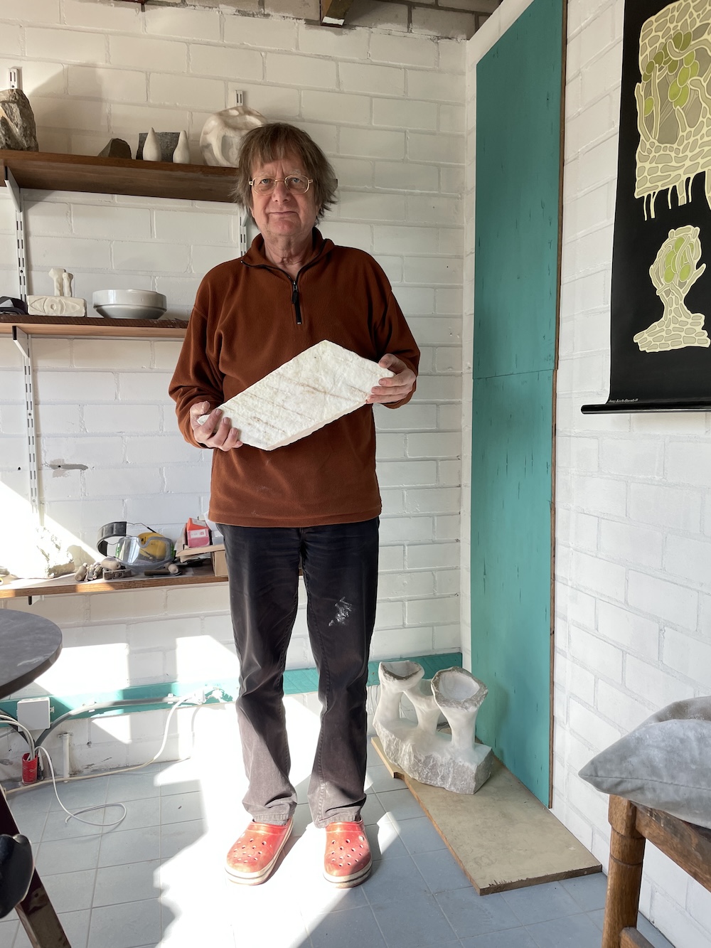 Jos Brok aan het werk