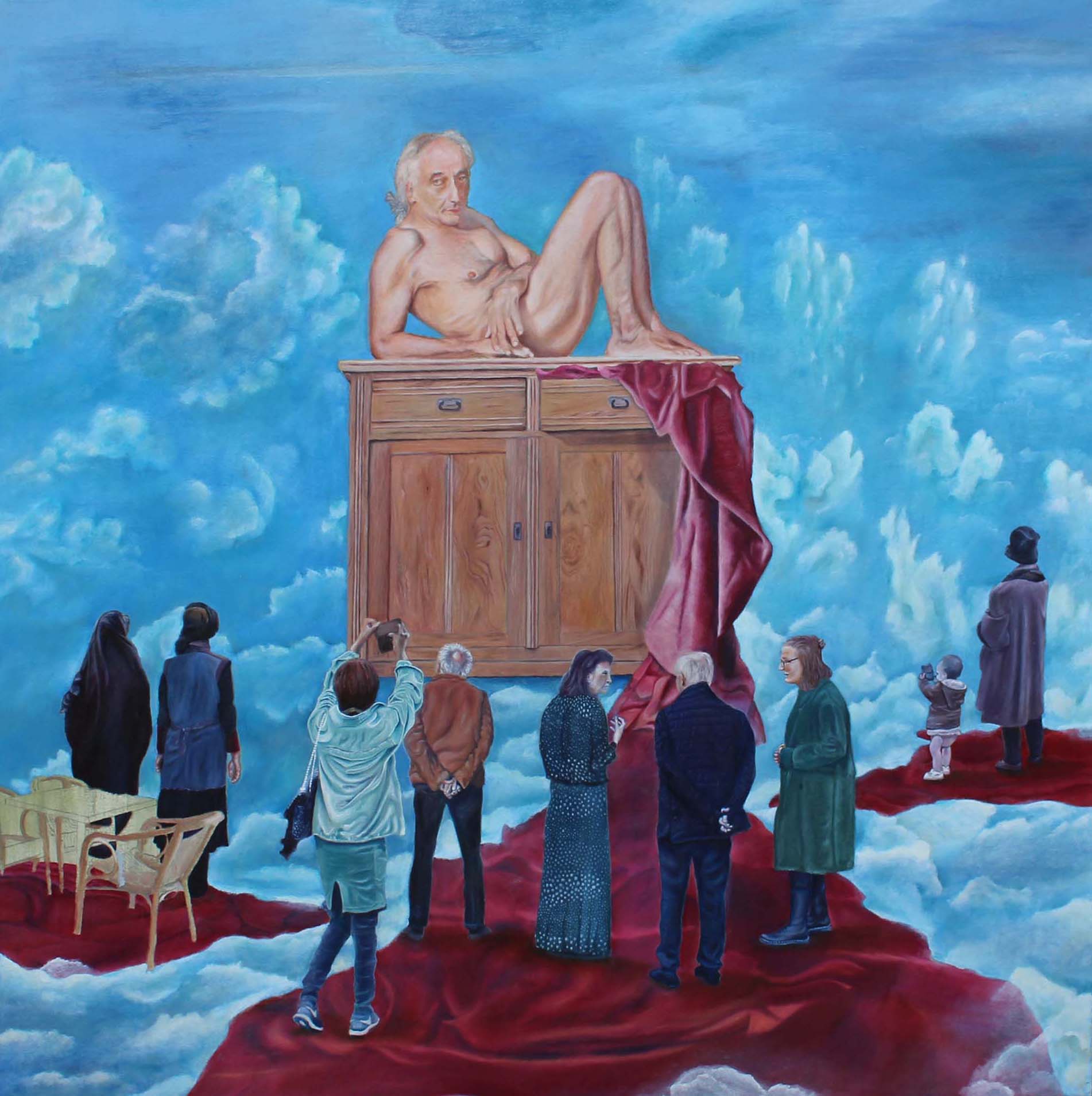 Het Landschap van de Ziel Nr.1: De Beoordeling /4-2018 /Olie op linnen/120x120cm - Paul Kenens