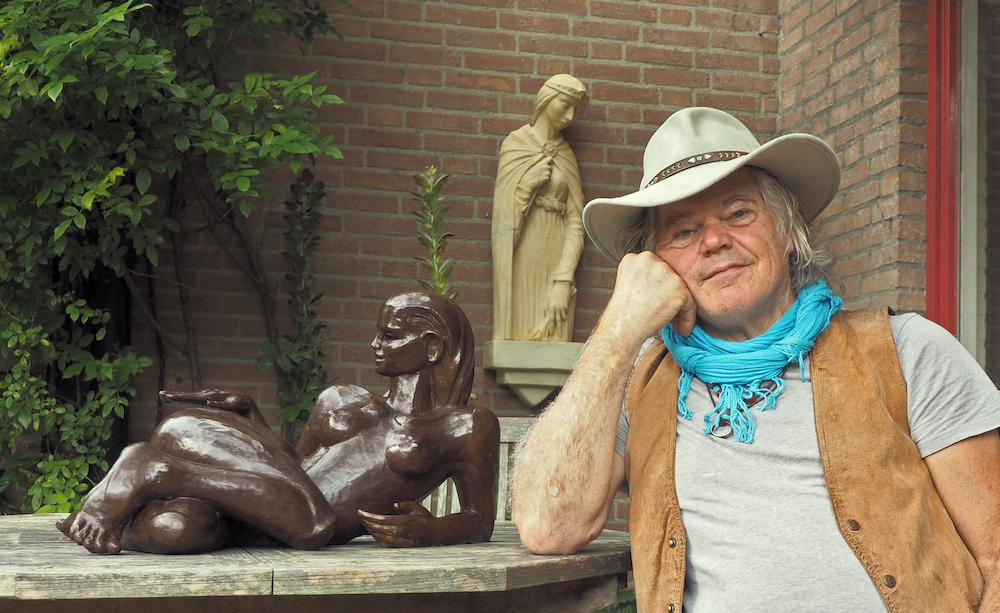 Rino van Voorbergen aan het werk