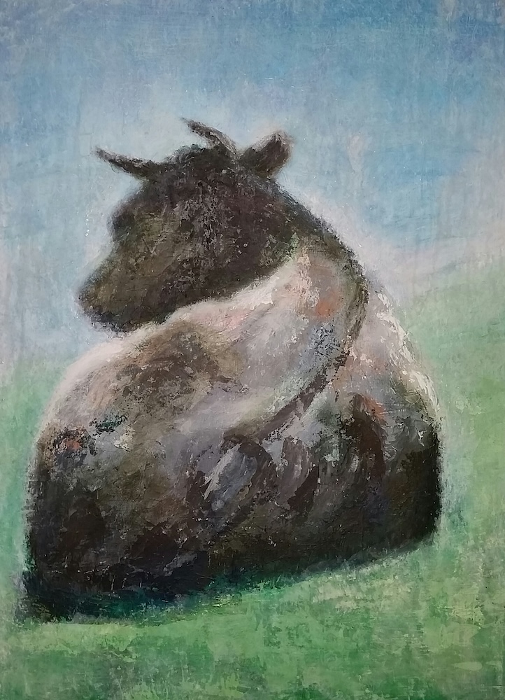 Liggende koe - Saskia Janssen