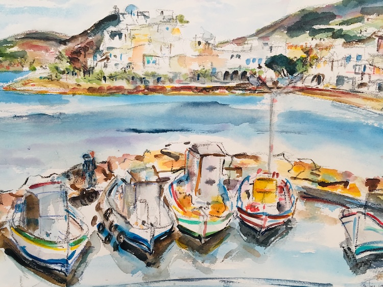 Vissershaven Paros &mdash; Sylvia van Berkel