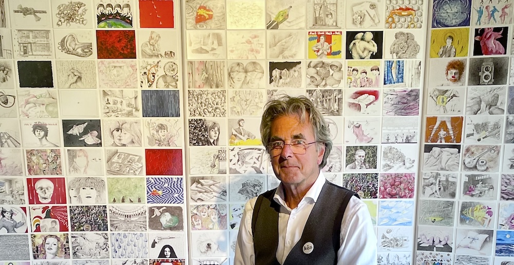 Willibrord Baar bij zijn werk